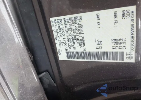 2016 Nissan Altima 2.5 Sv from USA, damaged, VIN 1N4AL3AP2GC125086